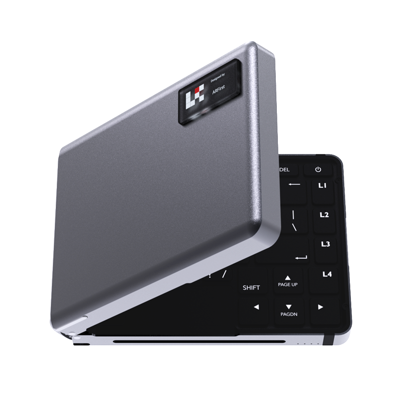 Mobile All in one Mini PC with Folding Keyboard