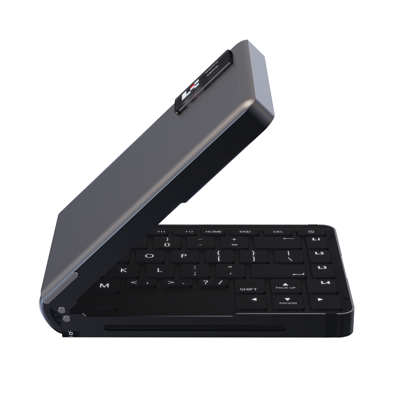折りたたみキーボード付きモバイルオールインワンミニPC