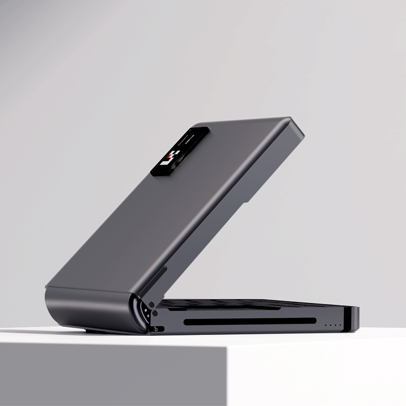 Mobile All in one Mini PC with Folding Keyboard